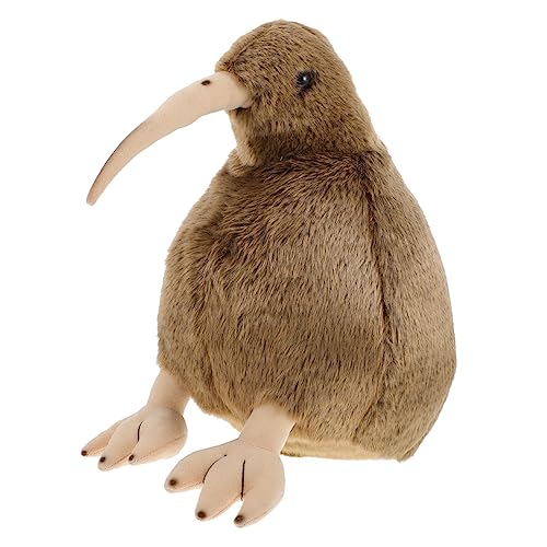 INOOMP Plüschtier Tier Ausgestopfter Vogel Puppenspielzeug Vogelplüsch Weich Groß Stofftier Cartoon Kiwi Haustier Dekorativer Vogel Ausgestopfter Anhänger Vogelspielzeug Neuseeland von INOOMP