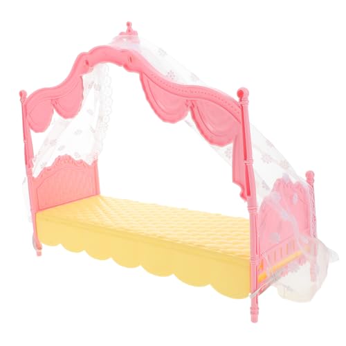 INOOMP Prinzessinnenbett Spielzeugmöbel Spielzeugbett Puppenhausbett Puppenhaus Babybett Calico Miniatur Puppenhauszubehör Puppenhausminiaturen Kleinkinderbetten Puppenbett INOOMP Prinzessinnenbett Spielzeugmöbel Spielzeugbett Puppenhausbett Puppenhaus Babybett Calico Miniatur Puppenhauszubehör Puppenhausminiaturen Kleinkinderbetten Puppenbett von INOOMP