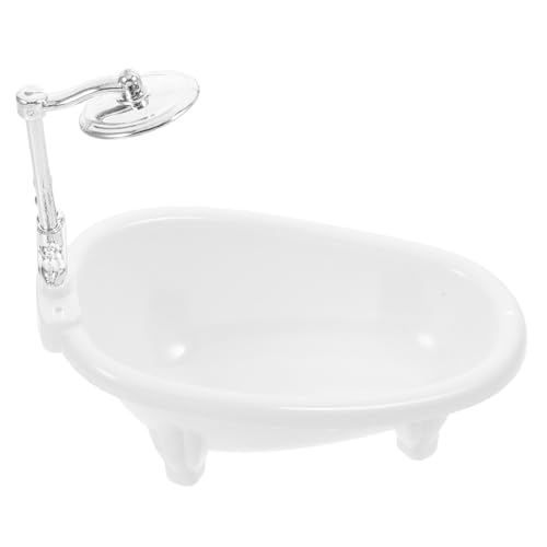 INOOMP Puppenbadezubehör Modell Miniaturbadewanne Puppenbadewanne Puppenhaus Kleine Badewanne Für Puppen Puppenhäuser Puppenhaus Minibadewanne Spielzeugdekoration Winziges von INOOMP