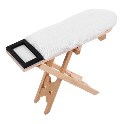 INOOMP Puppenhaus Bügeltisch Mini-Hausbügelbretter Bügelbrett für Puppen Mini- -Bügeltischmodell Puppenhaus-Bügelbrettmodell Mini-Bügelbrett süße Miniatur-Bügelbretter Holz Beige INOOMP Puppenhaus Bügeltisch Mini-Hausbügelbretter Bügelbrett für Puppen Mini- -Bügeltischmodell Puppenhaus-Bügelbrettmodell Mini-Bügelbrett süße Miniatur-Bügelbretter Holz Beige von INOOMP