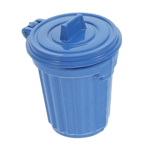 INOOMP Puppenhaus Mülleimer Puppenhaus Zubehör Mini Reinigungswerkzeuge Kleiner Mülleimer Mit Deckel Mini Müllcontainer Mini Mülltonnen Winziger Landschafts Mülleimer Kleiner von INOOMP