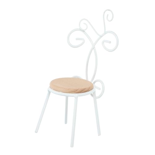 INOOMP Puppenhausdekor Miniaturstuhl für Puppen Stuhlverzierung Miniatur-Puppenstuhl dekorativer Puppenstuhl Dolly- - Miniatur-Stuhlmöbel Miniaturmöbel Holz Weiß INOOMP Puppenhausdekor Miniaturstuhl für Puppen Stuhlverzierung Miniatur-Puppenstuhl dekorativer Puppenstuhl Dolly- - Miniatur-Stuhlmöbel Miniaturmöbel Holz Weiß von INOOMP
