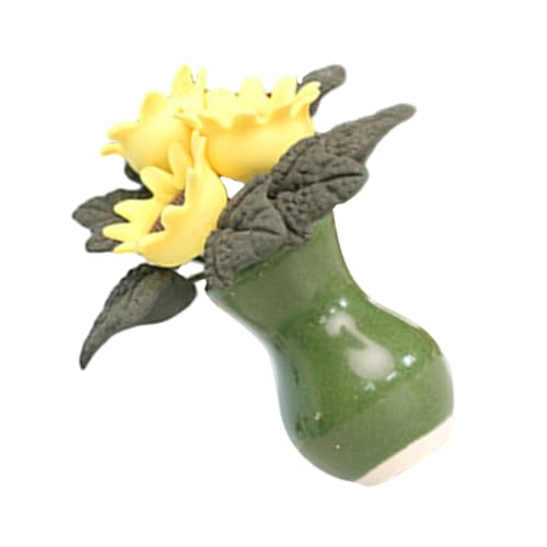 INOOMP Puppenhausdekoration Pflanzen kunstpflanze Mini- -Landschaftsstütze simulierter Bonsai Mini-Hausdekoration Bonsai-Schmuck Miniatur -Topfpflanze Harz von INOOMP
