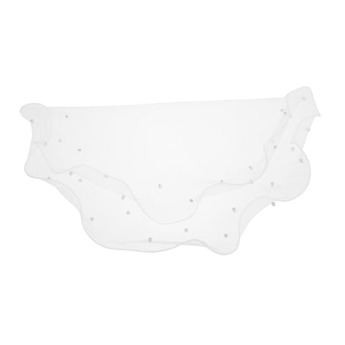 INOOMP Puppenschleier Brautschleier für Hochzeit kurzer Schleier Brautaccessoires Braut Haarzubehör Brautschleier aus Perlen Kleiner Hochzeitsschleier Kurzer Brautschleier Stoff Weiß INOOMP Puppenschleier Brautschleier für Hochzeit kurzer Schleier Brautaccessoires Braut Haarzubehör Brautschleier aus Perlen Kleiner Hochzeitsschleier Kurzer Brautschleier Stoff Weiß von INOOMP