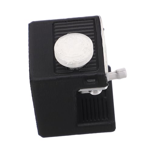 INOOMP Puppenstuben-kaffeemaschine Miniatur-zubehör Modell Einer Miniatur-kaffeemaschine Miniatur-puppenstubenmöbel Puppenhauszubehör Mini-küchenkaffeemaschine Black Plastik von INOOMP