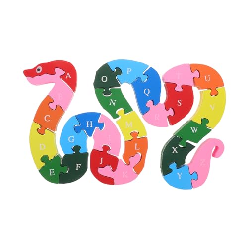 INOOMP Puzzle Mini-Schlangenwürfel Bodenrätsel für Bausteine für Kleinkinder bausteine Wortbuchstabierspiele für ABC-Blöcke Vorschulrätsel Holz INOOMP Puzzle Mini-Schlangenwürfel Bodenrätsel für Bausteine für Kleinkinder bausteine Wortbuchstabierspiele für ABC-Blöcke Vorschulrätsel Holz von INOOMP