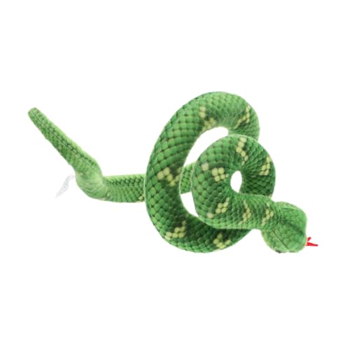 INOOMP Python Plüschspielzeug Schlange Streich Plüschtierspielzeug Haushaltsstofftier Verschleißfestes Stofftier Trickspielzeug Für Partys Pp Baumwolle Grün INOOMP Python Plüschspielzeug Schlange Streich Plüschtierspielzeug Haushaltsstofftier Verschleißfestes Stofftier Trickspielzeug Für Partys Pp Baumwolle Grün von INOOMP
