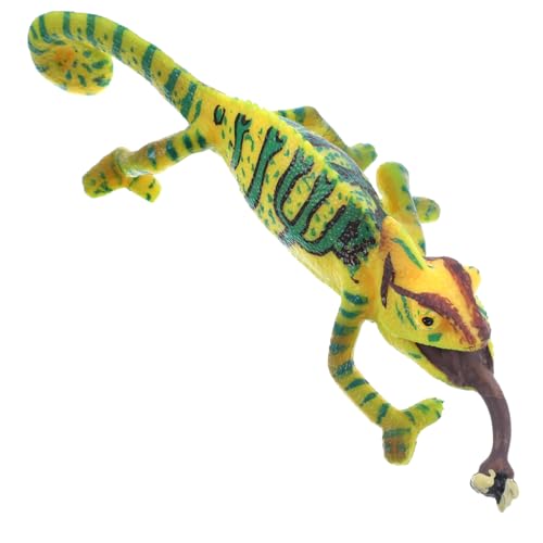INOOMP Realistische Chamäleon Figur aus PVC Lebensechte Reptilien Deko Skulptur für Schreibtisch Regale und Sandkasten Kreative Tierfigur zur Kindlicher Fantasie und Visueller INOOMP Realistische Chamäleon Figur aus PVC Lebensechte Reptilien Deko Skulptur für Schreibtisch Regale und Sandkasten Kreative Tierfigur zur Kindlicher Fantasie und Visueller von INOOMP