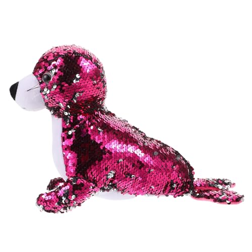 INOOMP Robbenpuppe Meerestiere aus Plüsch Kuscheltiere mit Meerestieren Süßes Stofftier Meereskreatur Plüsch Ausgestopfte Meerestiere Kuscheltiere für Jungen kurzer Plüsch Rosig von INOOMP