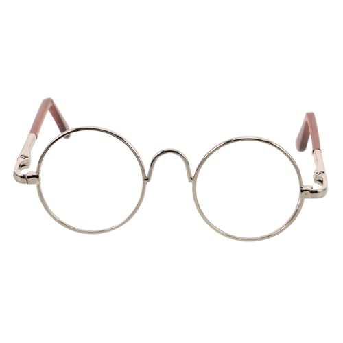 INOOMP Runde Miniatur Puppenbrille Winzige Brille Zum Anziehen Von Puppen Bezauberndes Puppenzubehör Zum Selbermachen Styling Puppenhaushandwerk von INOOMP