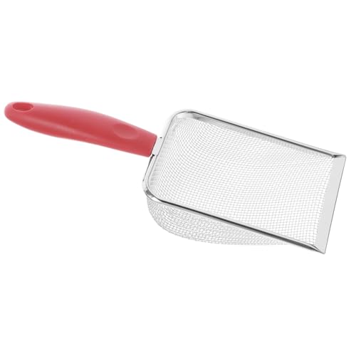 INOOMP Sandschaufel Der Aus Strand Scoop Mesh-Schaufel Graben Sandkasten Beschuss Sichter Sandfilter-grabschaufel Schaufel Für Sandfilter Mehrzweck-schaufelwerkzeug Rot Edelstahl von INOOMP