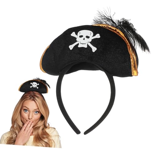 INOOMP Schädel-Halloween halloween haarschmuck halloween haarreif Schädel Kopfschmuck tragegurte Zubehör Schädelmaske Dame Halloween-Stirnband für Frauen Piraten-Kopfschmuck Vlies Black INOOMP Schädel-Halloween halloween haarschmuck halloween haarreif Schädel Kopfschmuck tragegurte Zubehör Schädelmaske Dame Halloween-Stirnband für Frauen Piraten-Kopfschmuck Vlies Black von INOOMP