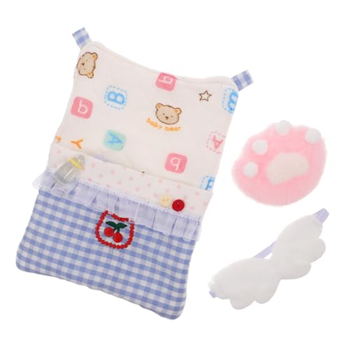 INOOMP Set Puppenbettwäsche Babypuppen Decke Augenmaske Babyzubehör Für Puppen Babypuppenkissen Puppenhaus Miniatur Simuliertes Kissen Puppenhauszubehör Puppenhaus Kissen Stoff INOOMP Set Puppenbettwäsche Babypuppen Decke Augenmaske Babyzubehör Für Puppen Babypuppenkissen Puppenhaus Miniatur Simuliertes Kissen Puppenhauszubehör Puppenhaus Kissen Stoff von INOOMP