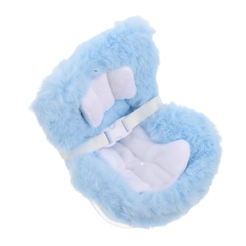 INOOMP Sicherheitssitz von Puppenautos Babypuppensachen Tragehilfe für Babypuppen Zubehör für Babypuppen Puppenautositz -Babytrage für Puppen Plüsch Sky-Blue INOOMP Sicherheitssitz von Puppenautos Babypuppensachen Tragehilfe für Babypuppen Zubehör für Babypuppen Puppenautositz -Babytrage für Puppen Plüsch Sky-Blue von INOOMP