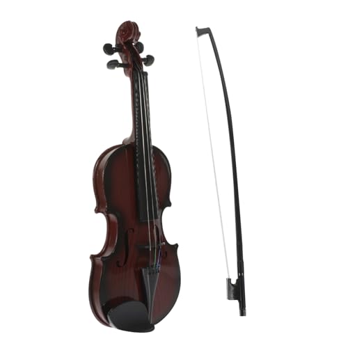 INOOMP Simulierte Geigenspielzeug Kleine Geige Ukulele Kindermusik Violine Geige Musikspielzeug Simulationsinstrument Miniatur-Musical Kinderspielzeug Lernen von INOOMP
