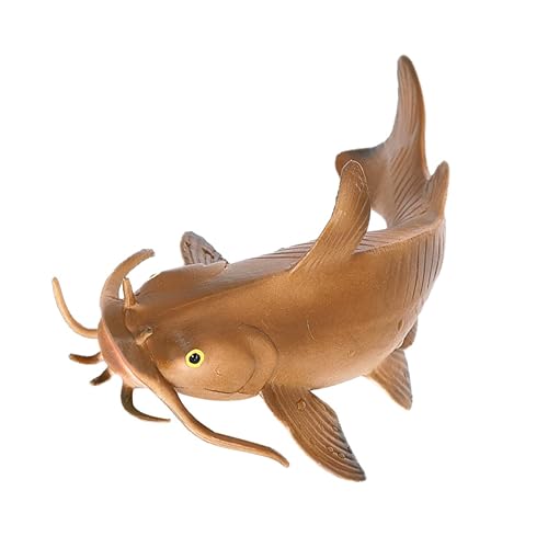 INOOMP Simuliertes Wels Modell Für Klebriger Hai Ornamente Tiefsee Tierform Wels Tierspielzeug Heimdekor Modell Katzenfisch Für Kaffee Kunststoff von INOOMP