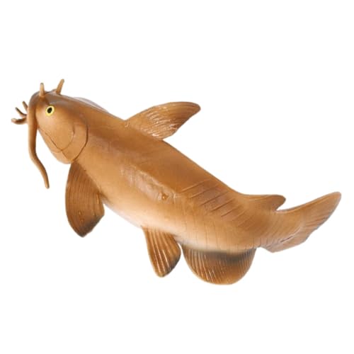 INOOMP Simuliertes Welsmodell künstliche Welsfiguren Tiefseetier Künstlicher Spielzeugfisch Animal Figures sankastenspielsachen gefälschter Wels Wels-Ornament Plastik Coffee von INOOMP