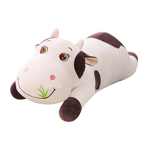 INOOMP Sofa Ornament Kissen Das Tier Kuscheltiere Kleine Kuschelkuh Süßes Kuscheltier Süße Plüschtiere Tierplüschtiere Süße Kuhplüschtiere Daunen Baumwolle Weiß von INOOMP