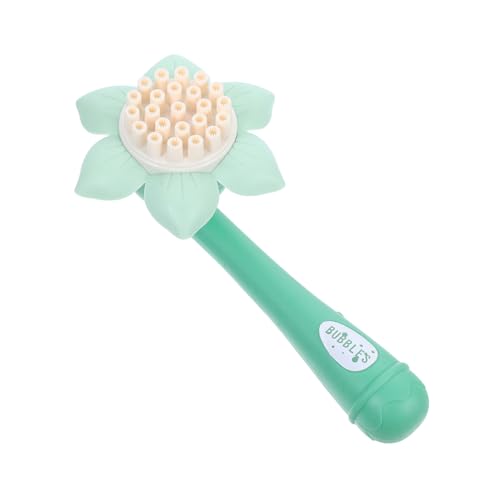 INOOMP Sonnenblumenförmige Blasenmaschine Elektrisches für mit Knopfdruck Seifenblasen Langlebig Kinderfreundliches Design für Fröhliche Anlässe von INOOMP