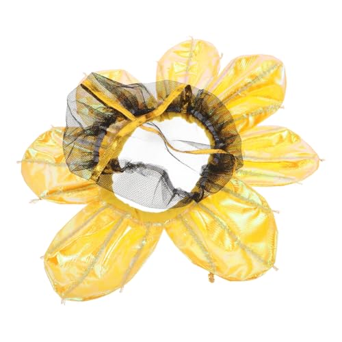 INOOMP Sonnenblumenkopfbedeckung sonnenblumen kostüm hut Aufführung Zubehör Festliche Kopfbedeckung Blumenkopfschmuck für Requisiten für Tanzaufführungen Stoff Yellow von INOOMP