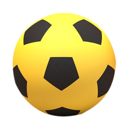 INOOMP Stiller Fußball Leiser Fußball für Innenball Leiser Fußball drinnen ruhiger Ball Weicher Fußball für den Heimgebrauch Jonglieren mit Fußball PU-Schaum Yellow INOOMP Stiller Fußball Leiser Fußball für Innenball Leiser Fußball drinnen ruhiger Ball Weicher Fußball für den Heimgebrauch Jonglieren mit Fußball PU-Schaum Yellow von INOOMP