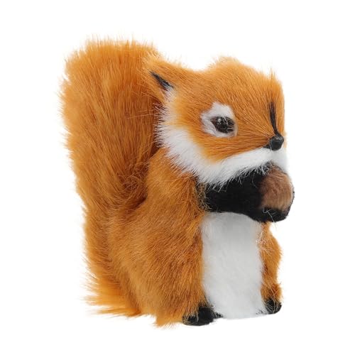 INOOMP Stofftiermodell Entzückende Tierfigur Niedliche Simulations-eichhörnchen-Ornamente Simulation Eichhörnchen Gefülltes Eichhörnchen Falsches Eichhörnchen Hellbraun Kunstpelz INOOMP Stofftiermodell Entzückende Tierfigur Niedliche Simulations-eichhörnchen-Ornamente Simulation Eichhörnchen Gefülltes Eichhörnchen Falsches Eichhörnchen Hellbraun Kunstpelz von INOOMP