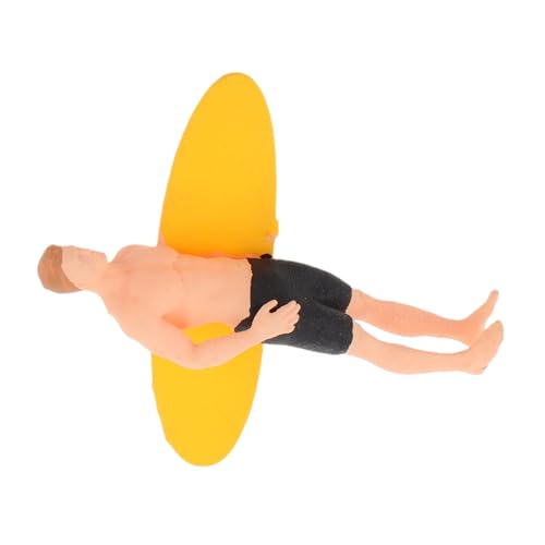 INOOMP Strandpuppenmodell Mini-personenfigur Miniatur-Surfer Für Erwachsene Mikro-Sommer-Strand-szenen-Requisiten Winzige Menschenfiguren Spielzeugfiguren Strandparty-bastelfigur Harz von INOOMP