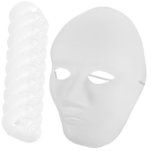 INOOMP Stück Handbemalte Maske Männer Maskerade Halloween Halloweenkostüm Diy -masken Halloween -kostüm Cosplay Kostüme Für Erwachsene Zellstoff Rohling Zum Dekorieren Geist Junge Weiß INOOMP Stück Handbemalte Maske Männer Maskerade Halloween Halloweenkostüm Diy -masken Halloween -kostüm Cosplay Kostüme Für Erwachsene Zellstoff Rohling Zum Dekorieren Geist Junge Weiß von INOOMP