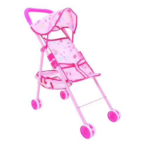 INOOMP Trolley- Falten Vorgeben Korb Kind Puppe Dolly Zubehör Klein Faltbar Wagen Spielzeuge Plastik Rosa INOOMP Trolley- Falten Vorgeben Korb Kind Puppe Dolly Zubehör Klein Faltbar Wagen Spielzeuge Plastik Rosa von INOOMP
