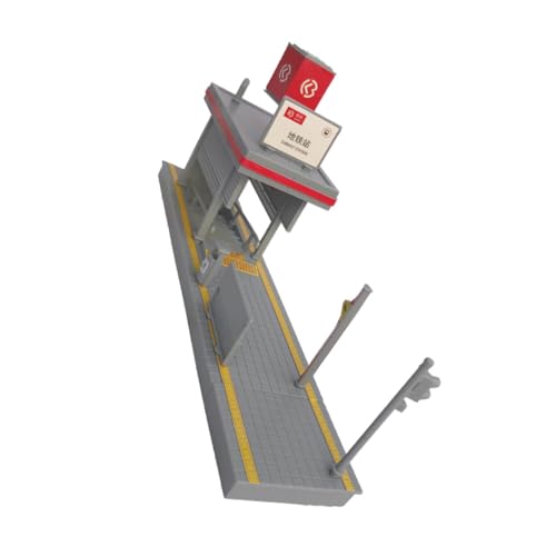 INOOMP U Bahn Stationsmodell U Bahn Bahnsteig Modell U Bahn Bahnsteig Für U Bahn Simulation U Bahn Bahnsteig Rollenspiel Bahnsteig Kinderspielzeug Kunststoff Grau von INOOMP
