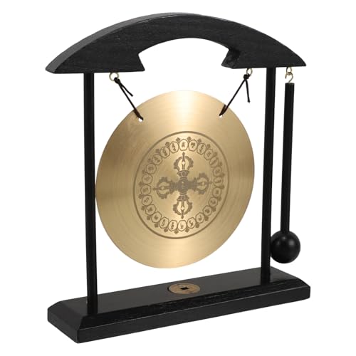 INOOMP Vajra Kupfergong für Feng Shui Traditionelles Tischdekor mit Beruhigendem für Wohnzimmer Büro und Meditation Handgefertigtes Feng Shui Ornament von INOOMP