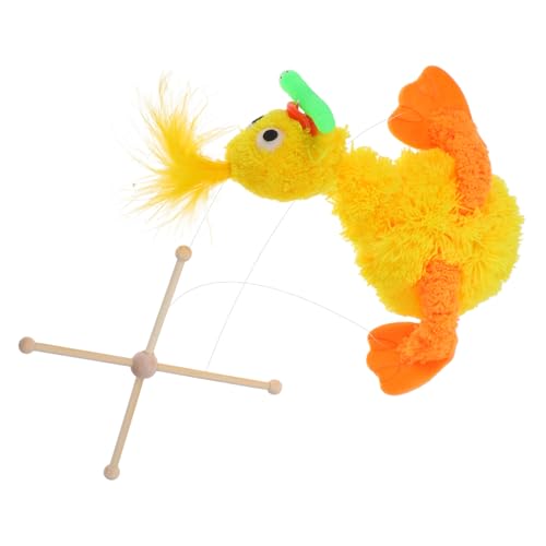 INOOMP Zeichenfolge Marionette Plüsch Tier Plüschente Ente zum Puppen für für Plüschpuppenhow -Requisite Stofftier-Anziehspielzeug Bambus Yellow von INOOMP