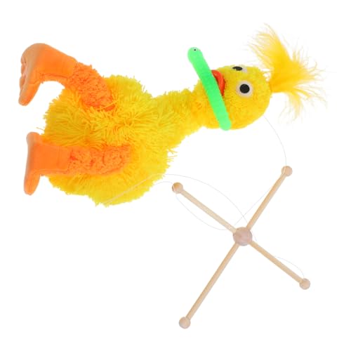 INOOMP Zeichenfolge Marionette Plüsch Tier Plüschente Kuschlige Ente Interaktive Puppenspiel für Plüsch Entenpuppe Passen Sie Plüschspielzeug an Bambus Yellow von INOOMP