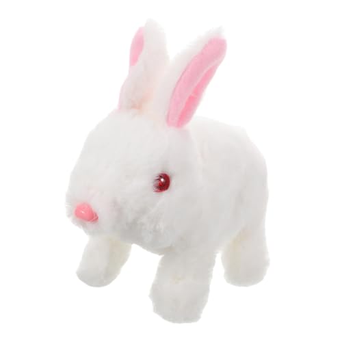 INOOMP ausgestopftes Hasenspielzeug hüpfender Hase Hasenspielzeug für Elektrisches interaktives Plüschkaninchen Spielzeugkaninchen für Kuscheltiere für Mädchen Plastik Weiß INOOMP ausgestopftes Hasenspielzeug hüpfender Hase Hasenspielzeug für Elektrisches interaktives Plüschkaninchen Spielzeugkaninchen für Kuscheltiere für Mädchen Plastik Weiß von INOOMP