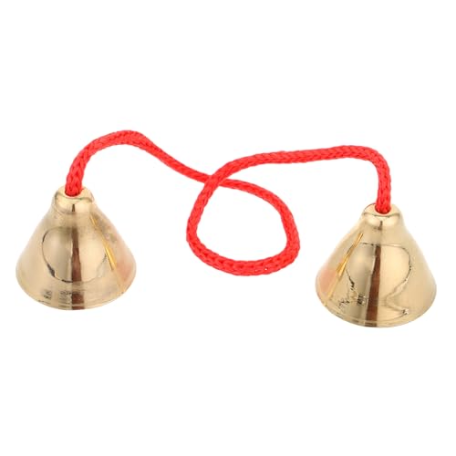 INOOMP die Glocke berühren kleine Messingglocken Jingle Bells-Instrument klingelt klatschende Glocke Seil von INOOMP