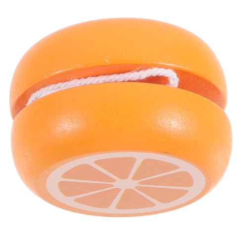 INOOMP hölzernes Jo-Jo Jo-Jo Zappeln für klein Jo-Jo für Mini- Jo-Jo- Unisex-Fingerspitzenball interessanter Jo-Jo-Ball Orange INOOMP hölzernes Jo-Jo Jo-Jo Zappeln für klein Jo-Jo für Mini- Jo-Jo- Unisex-Fingerspitzenball interessanter Jo-Jo-Ball Orange von INOOMP