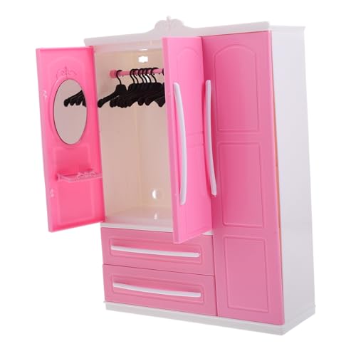 INOOMP -puppenschrank Möbel Puppenhaus-Werkzeuge Babypuppenbügel 1 12 Kleiderschrank Puppenkleidung Aufbewahrung Mini-aufhänger Aus Kunststoff Schrank Für Puppe Spielschrank Plastik von INOOMP
