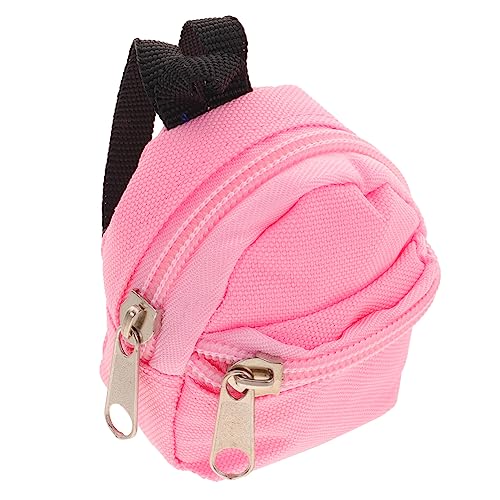 Mini Rucksack für Bjd Puppen Dekorativer Polyester Schulranzen im Niedlichen Design Spielzeugzubehör und Wohnungsdeko Kleine und Puppenliebhaber von INOOMP