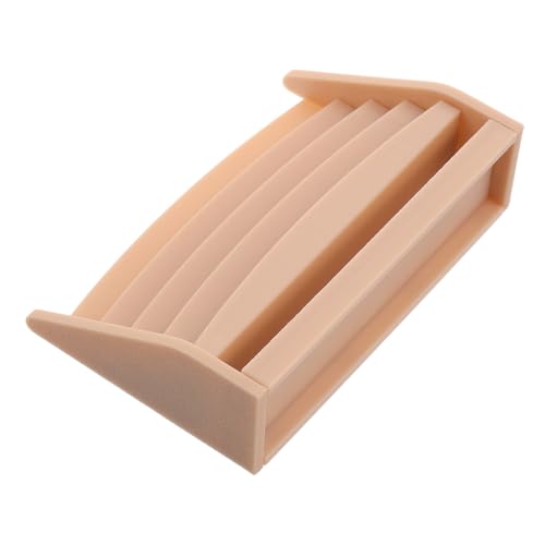 Mini-bücherregal Miniaturen Puppenhauszubehör Mini-puppenhausmöbel Miniaturküche Mini -anzeigekoffer Puppenhaus-miniaturartikel Puppenhaus Bücherregal Miniatur Beige Plastik von INOOMP