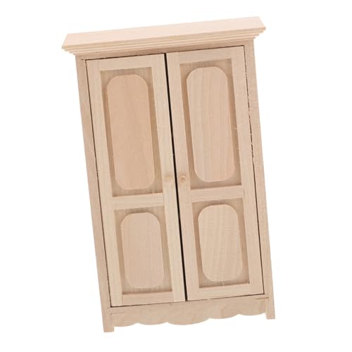 Miniatur-Möbelschrank Mini Möbel Puppenhaus-Dekore Puppenhauszubehör und Möbel Puppenhaus Bücherregal Miniatur -Lagerschrank Mini-Display- Miniatur-Schmuckregal Holz Khaki von INOOMP