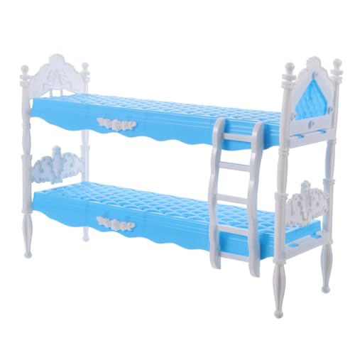 Prinzessin Puppenbett Puppenhausbett Mini -Bett Etagenbetten Für Puppen Puppenhausmöbel Schlafzimmer Mini -puppenmöbel Moderne Puppenstubenmöbel Puppenstubenbetten Blau Plastik Prinzessin Puppenbett Puppenhausbett Mini -Bett Etagenbetten Für Puppen Puppenhausmöbel Schlafzimmer Mini -puppenmöbel Moderne Puppenstubenmöbel Puppenstubenbetten Blau Plastik von INOOMP