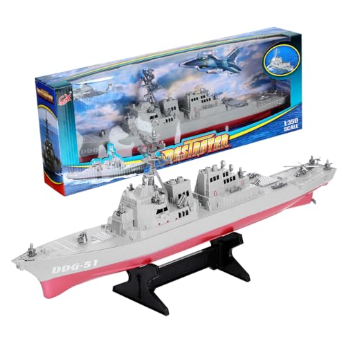 Schiff Modell für Jungen Dekoration für Kinderzimmer Militärschiff aus Sicher und Langlebig Kreatives für Schiffsliebhaber für Zuhause und Büro Schiff Modell für Jungen Dekoration für Kinderzimmer Militärschiff aus Sicher und Langlebig Kreatives für Schiffsliebhaber für Zuhause und Büro von INOOMP