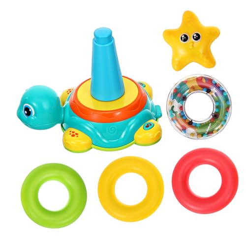 Schildkröte Musikalische Schildkröten-Babyspielzeuge sensorisch Ringstapler Babyspielzeug beleuchten -Jungenspielzeug Kleinkindspielzeug Plastik Schildkröte Musikalische Schildkröten-Babyspielzeuge sensorisch Ringstapler Babyspielzeug beleuchten -Jungenspielzeug Kleinkindspielzeug Plastik von INOOMP