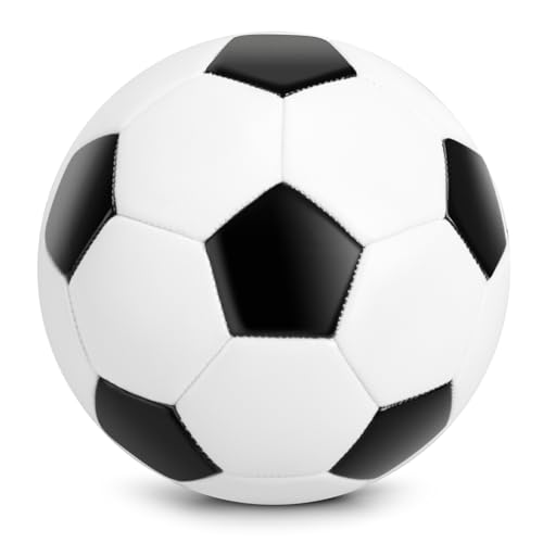INPODAK Größe 4 Fußball,Schwarz-Weißer Fußball mit Handpumpe,Fußbälle für Kinder ab 8 Jahren,Fußbälle für das Jugendtraining, Outdoor-Bälle für den Garten, Rasen und Spielplatz INPODAK Größe 4 Fußball,Schwarz-Weißer Fußball mit Handpumpe,Fußbälle für Kinder ab 8 Jahren,Fußbälle für das Jugendtraining, Outdoor-Bälle für den Garten, Rasen und Spielplatz von INPODAK