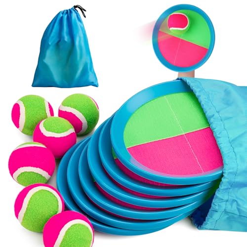 INPODAK Klettspiel Wurf Spiel Kinder, Klettballspiel für Kinder INPODAK Klettspiel Wurf Spiel Kinder, Klettballspiel für Kinder von INPODAK