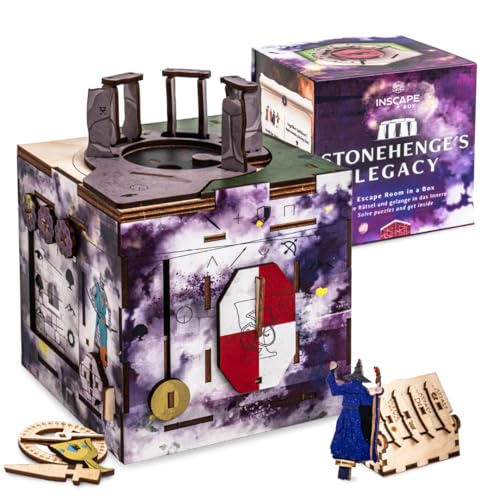 INSCAPE Cluebox Stonehenge´s Legacy interaktives 3D Holzpuzzle mit geheimen Mechanismen - Erlebe das Escape Room Spiel– Ideal für Rätselfans und Erwachsene - Rätselbox - Puzzle Box - Geschenk INSCAPE Cluebox Stonehenge´s Legacy interaktives 3D Holzpuzzle mit geheimen Mechanismen - Erlebe das Escape Room Spiel– Ideal für Rätselfans und Erwachsene - Rätselbox - Puzzle Box - Geschenk von INSCAPE