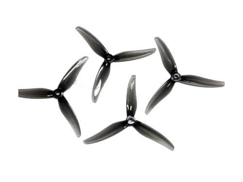 INSOGZRAF 4 Stück/2 Paar Fury F5131.0 3-Blatt-Propeller for RC-Flugzeug(Clear Gray) von INSOGZRAF