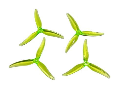 INSOGZRAF 4 Stück/2 Paar Fury F5131.0 3-Blatt-Propeller for RC-Flugzeug(Yellow) von INSOGZRAF