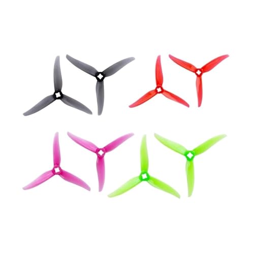 INSOGZRAF Universal 4023 4-Zoll-3-Blatt/3-Blatt-Propeller for mit 1,5 mm CW CCW FPV-Propeller(2pairs red) von INSOGZRAF