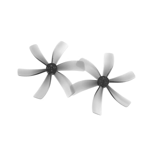 INSOGZRAF Universal-Drohnenpropeller (6 im Uhrzeigersinn + 6 gegen den Uhrzeigersinn) Grau 63 mm 6-Blatt-PC for RC FPV Freestyle 2,5 Zoll von INSOGZRAF